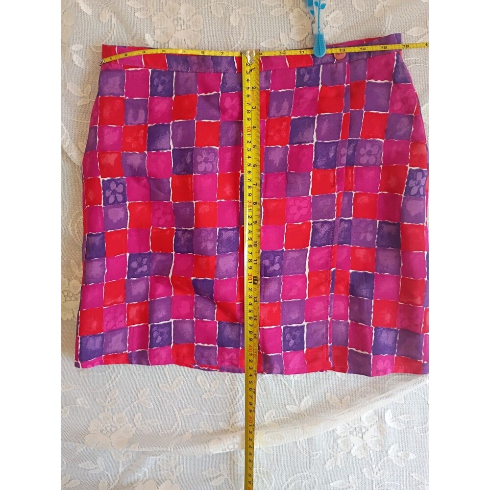Vintage 90s H & M Hennes Collection Wrap Mini Skirt (UK 14/US 10), Preppy Grunge